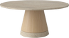 Stolik kawowy Bolia Piro Coffee Table Ø90cm dąb bielony / trawertyn