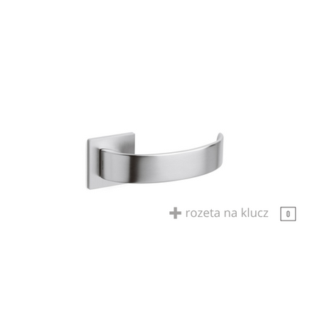 Klamka Olivari Arc chrom satyna + rozeta na klucz
