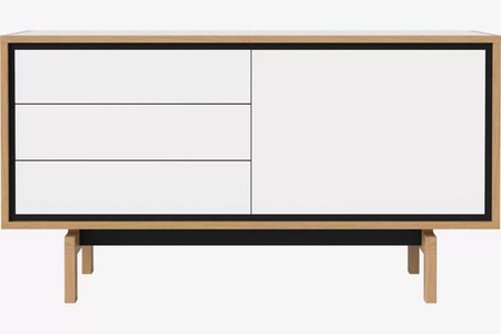 Komoda Bolia Floow sideboard small - biały/dąb