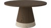 Stolik kawowy Bolia Piro Coffee Table Ø60cm ciemny dąb fornir / trawertyn