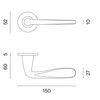Klamka Aprile Hiacynta Slim 5mm R - black