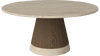 Stolik kawowy Bolia Piro Coffee Table Ø90cm ciemny dąb / trawertyn