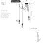 Lampa wisząca Buster + Punch Hooked 3.0 brązowa