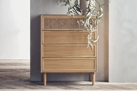 Komoda Bolia Cana Dresser H113 cm - dąb bielony