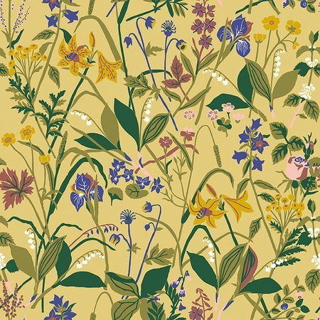 Tapeta Boras Tapeter Scandinavian Designers III - Ros och Lilja 1963