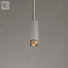 Lampa wisząca Buster + Punch Exhaust linear szary/złoty