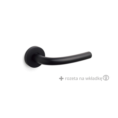Klamka Olivari Tizianella czarny + rozeta na wkładkę