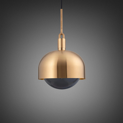 Lampa wisząca Buster+Punch Forked Pendant Shade Globe Smoked Large złoty/przydymiony