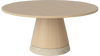 Stolik kawowy Bolia Piro Coffee Table Ø90cm dąb bielony fornir / trawertyn