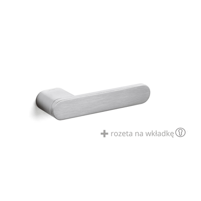 Klamka Olivari Radial chrom satyna + rozeta na wkładkę