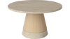 Stolik kawowy Bolia Piro Coffee Table Ø60cm dąb bielony / trawertyn