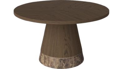 Stolik kawowy Bolia Piro Coffee Table Ø60cm ciemny dąb / marmur