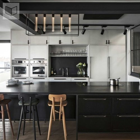 Lampa wisząca Buster+Punch Caged Ceiling 5.0 - czarny marmur