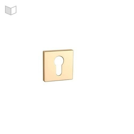 Rozeta APRILE Q SUPER SLIM 5MM LG - złoty polerowany PZ