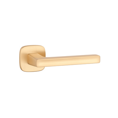 Klamka APRILE PEA ROZETA QR SLIM 7MM KG - złoty matowy