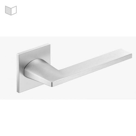Klamka Corona Harmony Slim - Na szyldzie kwadratowym, chrom matowy