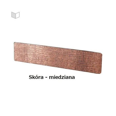 Wstawka M&T do klamek Maximal  - skóra miedziana