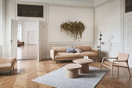 Stolik kawowy Bolia Plateau Coffee Table - Ø61cm - czarny dąb 