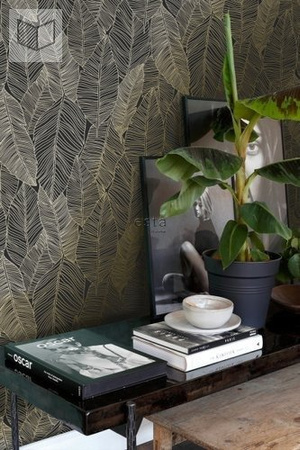 Tapeta Esta Home Black&White with a splash of gold - 139126