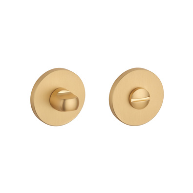 Rozeta APRILE R SLIM 7MM GOLD SATIN - złoty matowy WC 4x4