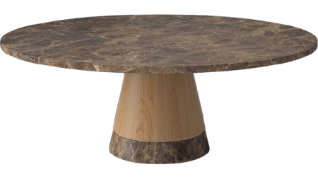 Stolik kawowy Bolia Piro Coffee Table Ø90cm dąb / marmur