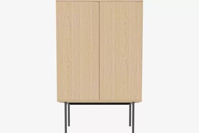 Komoda Bolia Silent highboard - dąb bielony