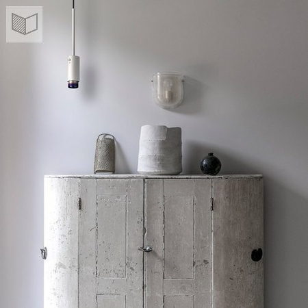 Lampa wisząca Buster + Punch Exhaust linear szary/złoty