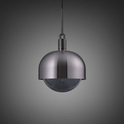 Lampa wisząca Buster+Punch Forked Pendant Shade Globe Smoked Large gun metal/przydymiony