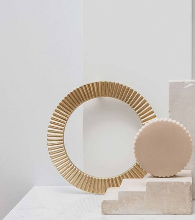 Uchwyt Pap Deco Ring XL mosiądz naturalny