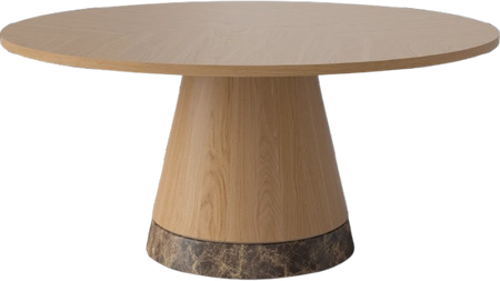 Stolik kawowy Bolia Piro Coffee Table Ø90cm dąb fornir / marmur