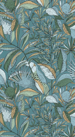 Tapeta Caselio Nos Gravures - Jardin De Bel Air 103016749