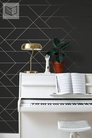 Tapeta Esta Home Black&White with a splash of gold - 139144