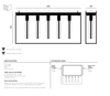 Lampa wisząca Buster+Punch Caged Ceiling 5.0 - czarny marmur