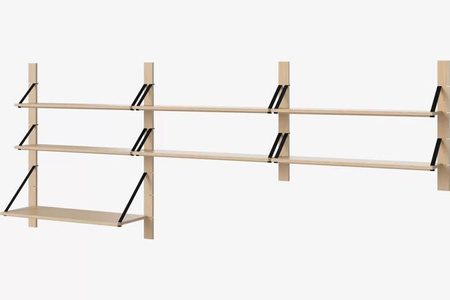 Półka Bolia Strap kombinacja Living 2 - dąb bielony/nylon