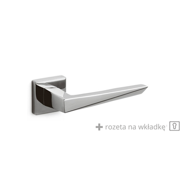 Klamka Olivari Sky Q chrom + rozeta na wkładkę 
