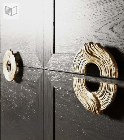 Uchwyt Pap Deco Rondo Art 0,5 S mosiądz naturalny