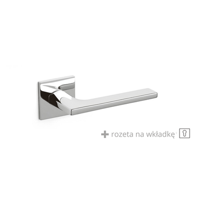 Klamka Olivari Lotus Q chrom + rozeta na wkładkę 