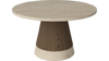 Stolik kawowy Bolia Piro Coffee Table Ø60cm ciemny dąb / trawertyn