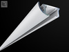 Szyna sufitowa Creativa - aluminiowa pojedyncza biała ZD-200