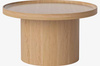 Stolik kawowy Bolia Plateau Coffee Table - Ø74cm - dąb