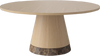 Stolik kawowy Bolia Piro Coffee Table Ø90cm dąb bielony fornir / marmur