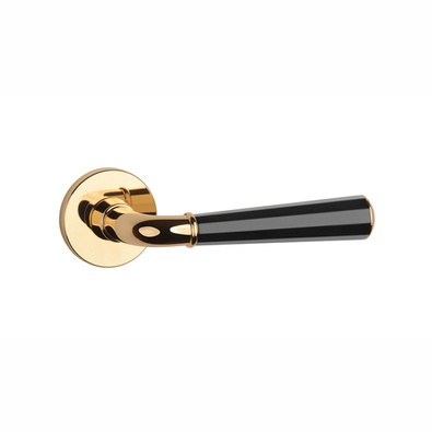 Klamka Aprile Marigold Slim R 7mm - złoty/czarny