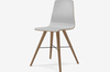 Krzesło Bolia Beaver dining chair - biały laminat/dąb olejowany