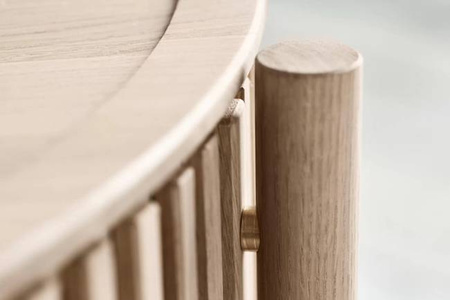 Stolik Bolia Story Side table Ø44cm - dąb bielony