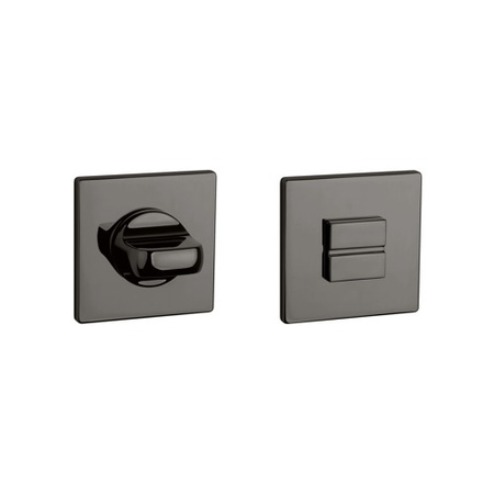 Rozeta APRILE Q SUPER SLIM 5MM US PVD - antracyt polerowany PVD WC 4x4