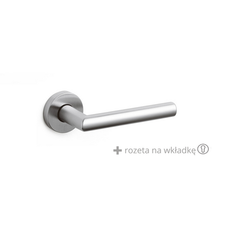 Klamka Olivari Serenella chrom satyna + rozeta na wkładkę