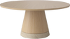 Stolik kawowy Bolia Piro Coffee Table Ø90cm dąb bielony fornir / trawertyn