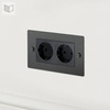 Gniazdo wtykowe Buster+Punch 2G Euro Socket czarne