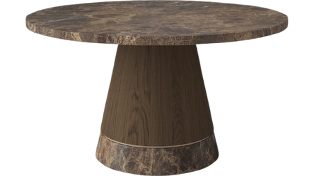 Stolik kawowy Bolia Piro Coffee Table Ø60cm ciemny dąb / marmur