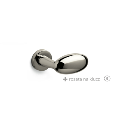 Klamka Olivari Blindo nikiel + rozeta na klucz